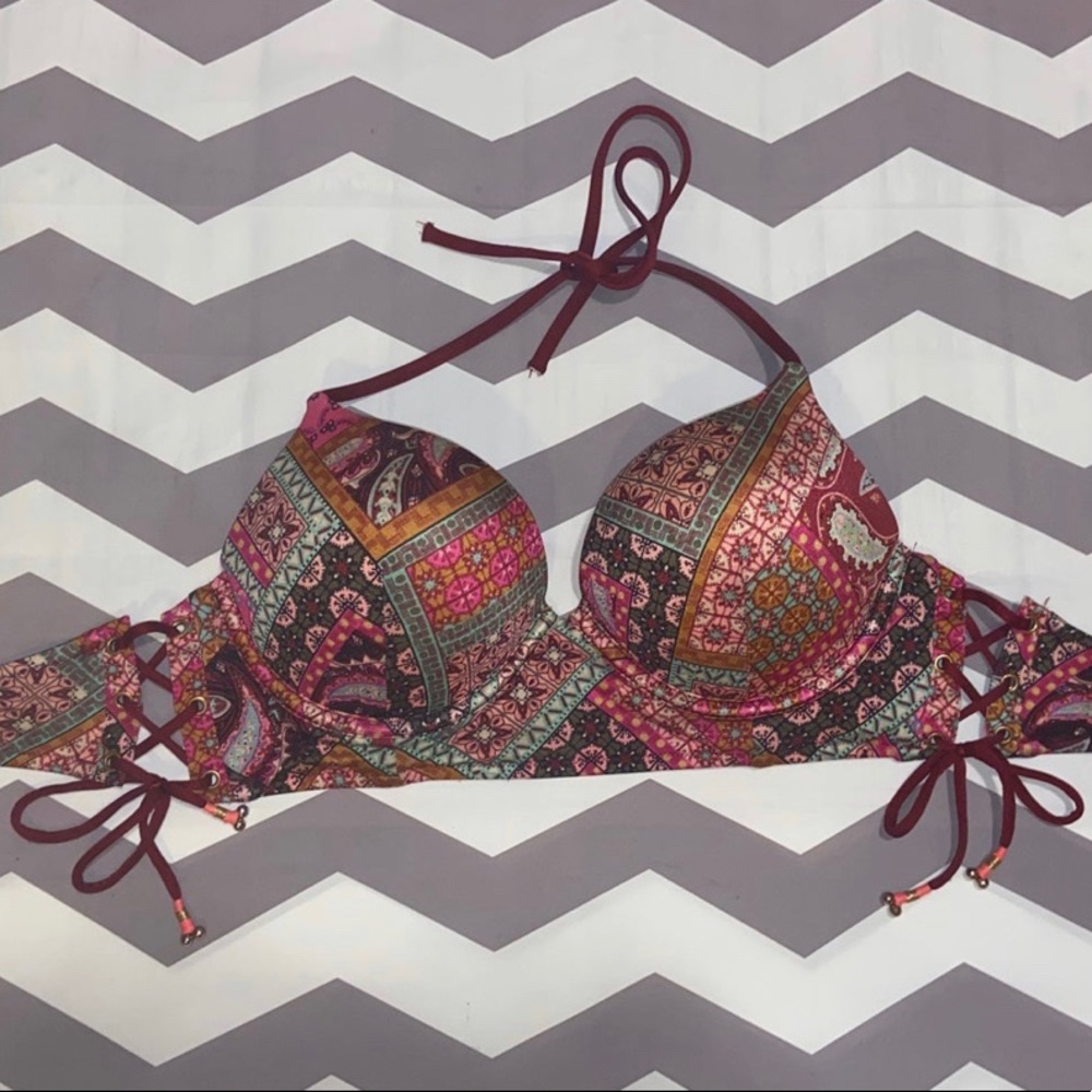 Victorias Secret Rare Bombshell Patchwork 34c Top… - image 2